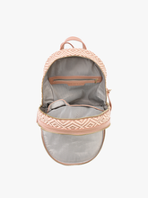 Load image into Gallery viewer, BP2431DIA Zahava Woven Diamond Backpack: Mauve
