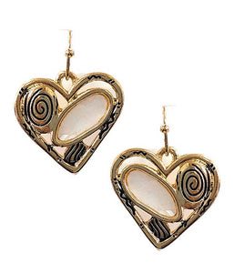 ANTIQUE HEART EARRING