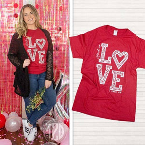 God is Love Valentine T-Shirt: 4XL