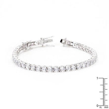 Load image into Gallery viewer, Clear Cubic Zirconia Tennis Bracelet
