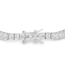 Load image into Gallery viewer, Princess Cubic Zirconia Tennis Bracelet
