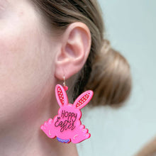 Load image into Gallery viewer, &#39;Hoppy Easter&#39; Bunny Dangle Earrings
