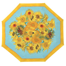 Load image into Gallery viewer, RainCaper van Gogh &quot;Sunflowers&quot; Reverse Umbrella
