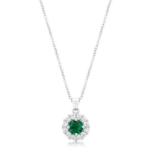 Bella Bridal Pendant in Green