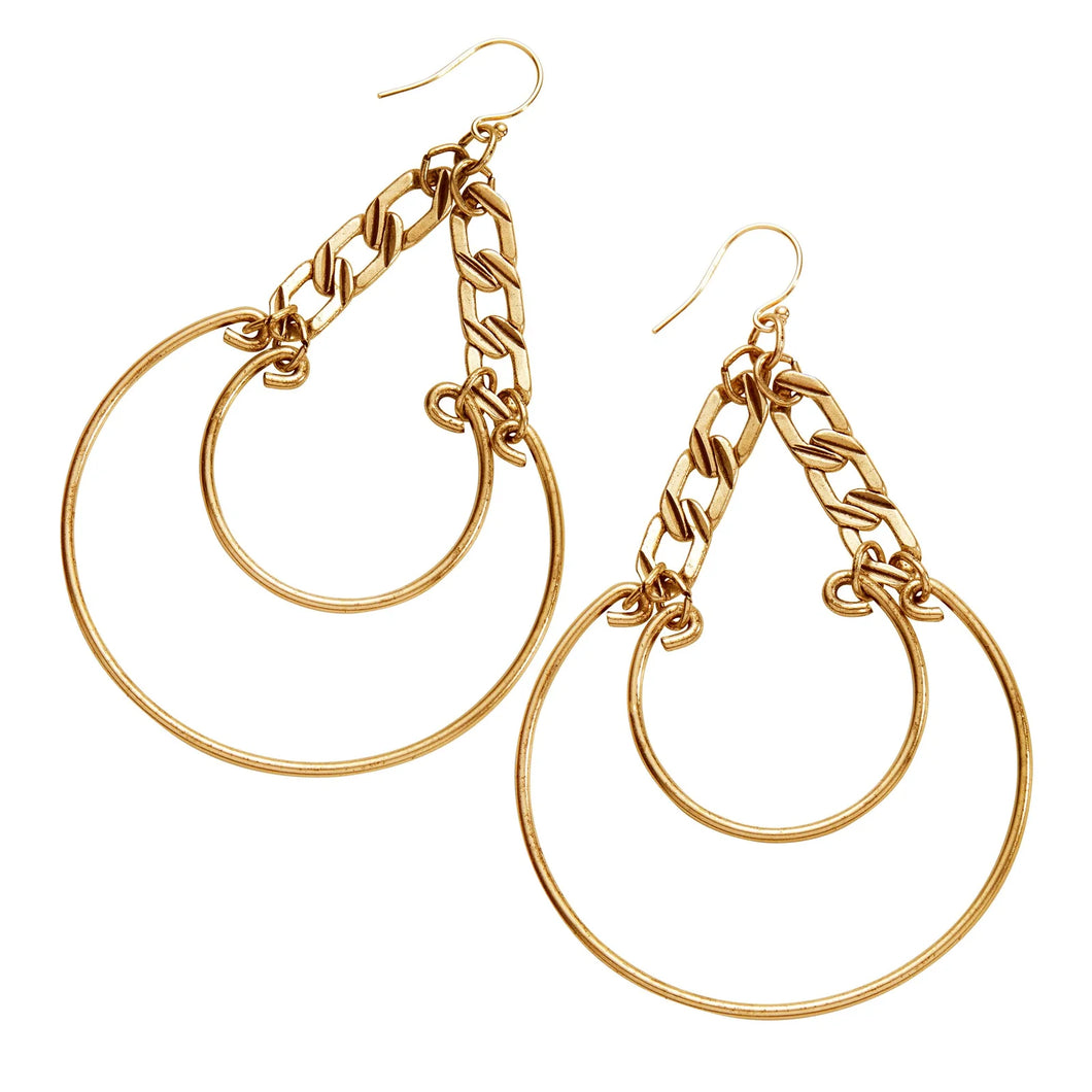 Dream On Hoops Antique Gold