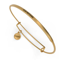 Load image into Gallery viewer, Fear Nothing Bangle Antique Gold
