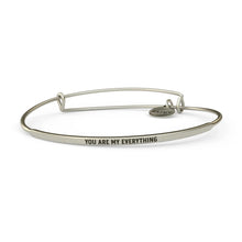 Load image into Gallery viewer, You Are My Everything Bangle Antique Silver
