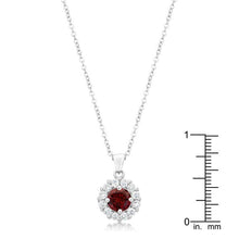 Load image into Gallery viewer, Bella Bridal Pendant in Garnet Red
