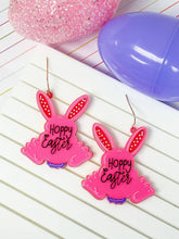 Load image into Gallery viewer, &#39;Hoppy Easter&#39; Bunny Dangle Earrings
