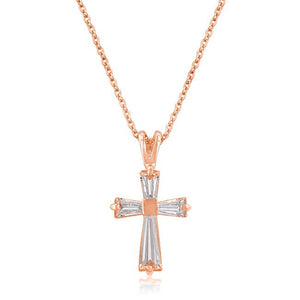 Rose Gold Plated Cross Pendant