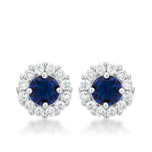 Load image into Gallery viewer, Bella Bridal Earrings in Blue
