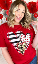 Load image into Gallery viewer, Doodle Hearts Valentine T-Shirt: XL
