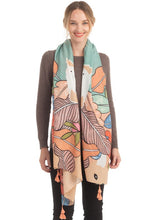 Load image into Gallery viewer, LEAF PRINT SCARF
