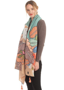 LEAF PRINT SCARF