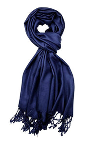 One Piece Navy Color Fashion Pashmina Shawl Scarf