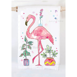 Avery's Home - Happy Flamingo with Plants